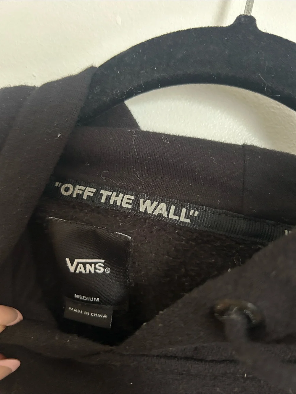 Vans Black Hoodie with Colorful Psychedelic Logo